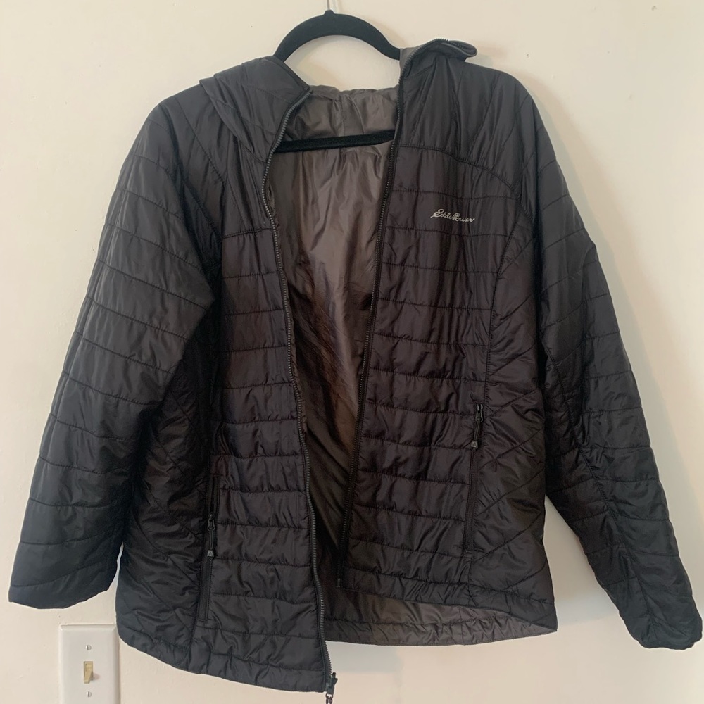 Black Eddie Bauer Puffer Jacket